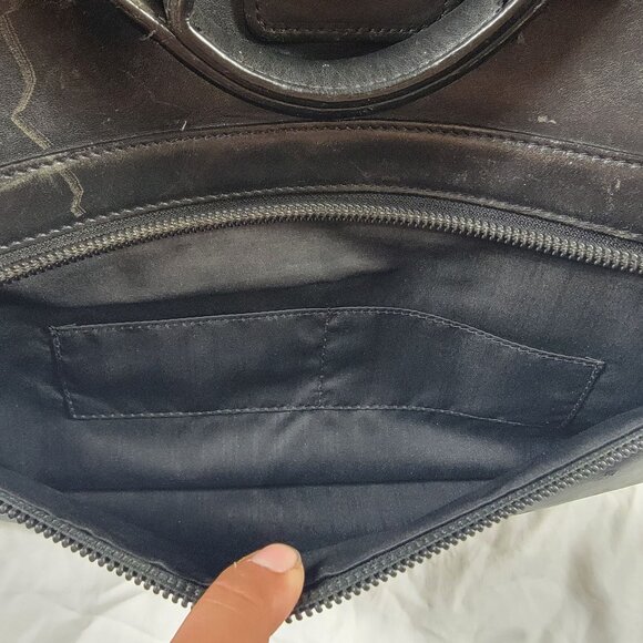 Tumi Alpha Slim Large Screen Portfolio Leather Briefcase Laptop 96111DH - Picture 8 of 14